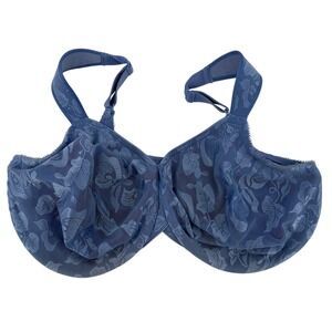 Wacoal 85567 Bristol Blue Floral Jacquard Full Coverage Awareness Bra  US 40G